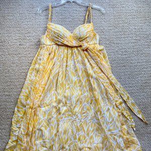Vintage Marc Bouwer Glamit yellow/white dress
